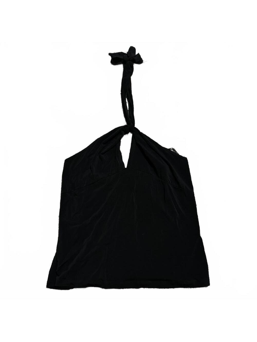 Zenobia Y2K Women's Plus Size Black Halter Top Size XXL Measures L